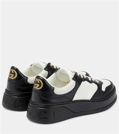 gucci gg-97|Gucci gg embossed leather sneakers.